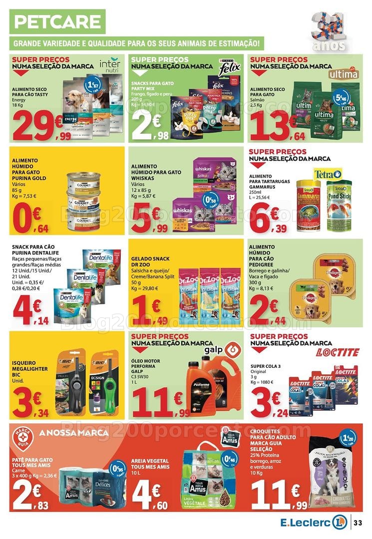 Antevisão Folheto E-LECLERC Aniversário Promoções de 29 outubro a 4 novembro