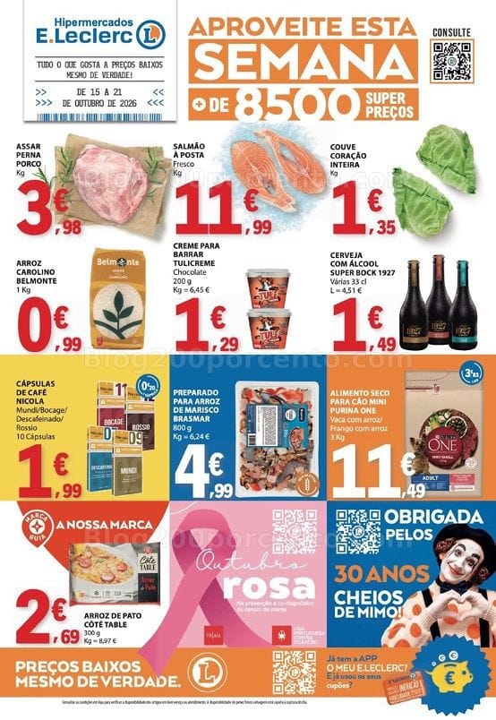 Antevisão Folheto E-LECLERC Promoções de 15 a 21 outubro