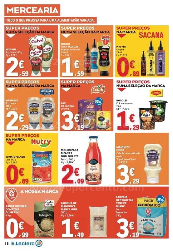 Antevisão Folheto E-LECLERC Promoções de 15 a 21 outubro