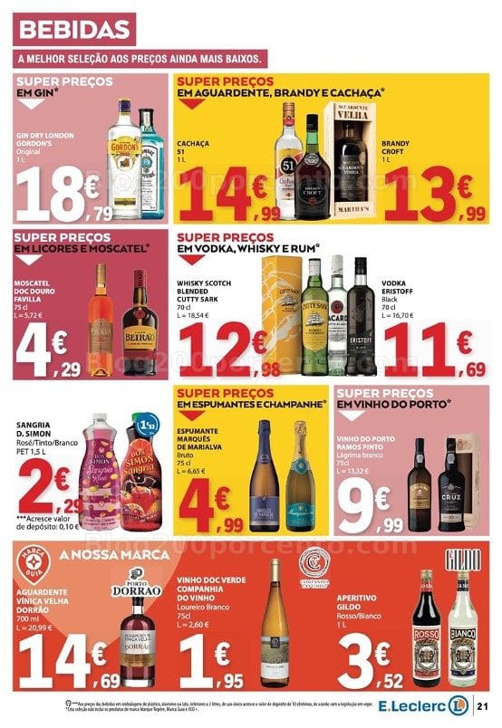 Antevisão Folheto E-LECLERC Promoções de 15 a 21 outubro