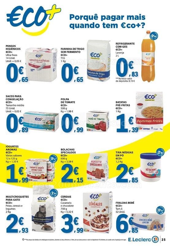 Antevisão Folheto E-LECLERC Marca Própria Promoções de 15 a 21 outubro