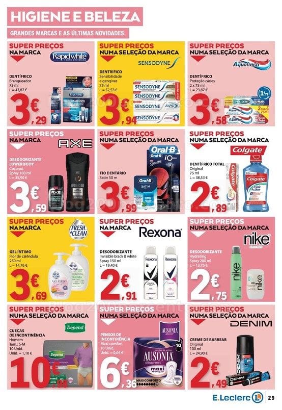 Antevisão Folheto E-LECLERC Promoções de 15 a 21 outubro