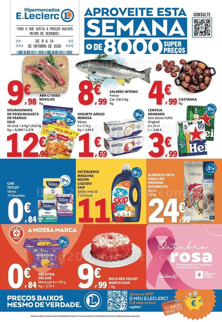 Antevisão Folheto E-LECLERC Promoções de 8 a 14 outubro