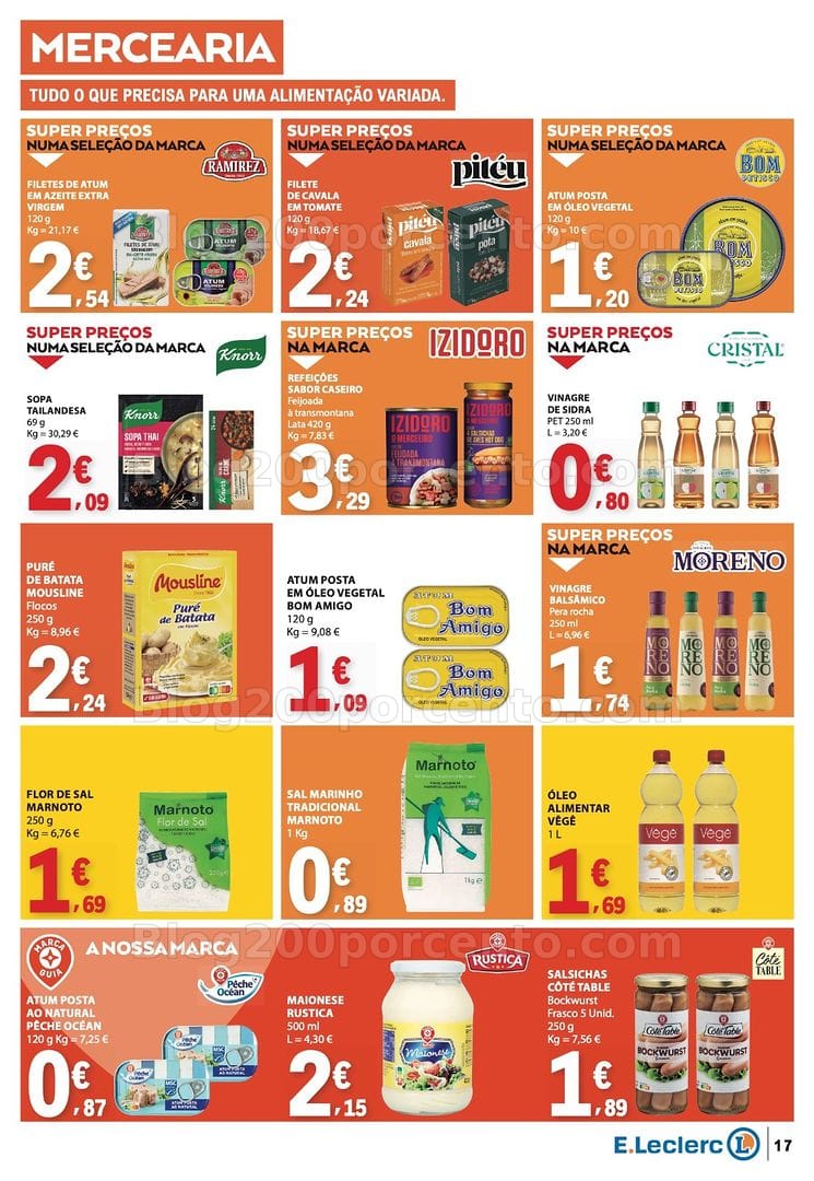 Antevisão Folheto E-LECLERC Promoções de 8 a 14 outubro
