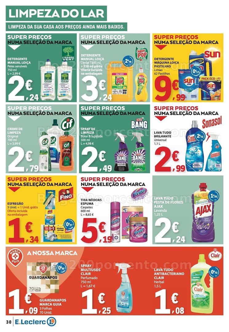 Antevisão Folheto E-LECLERC Promoções de 8 a 14 outubro
