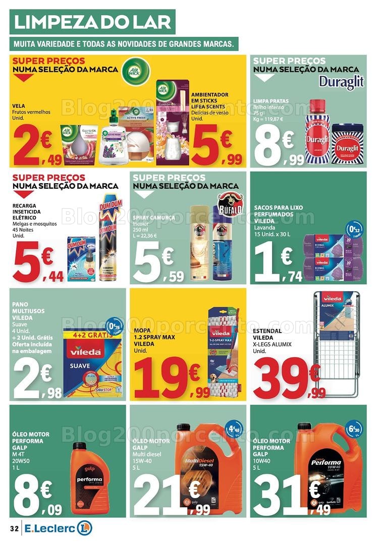 Antevisão Folheto E-LECLERC Promoções de 8 a 14 outubro