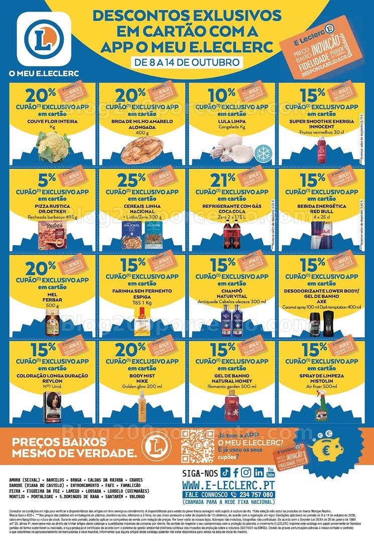 Antevisão Folheto E-LECLERC Promoções de 8 a 14 outubro