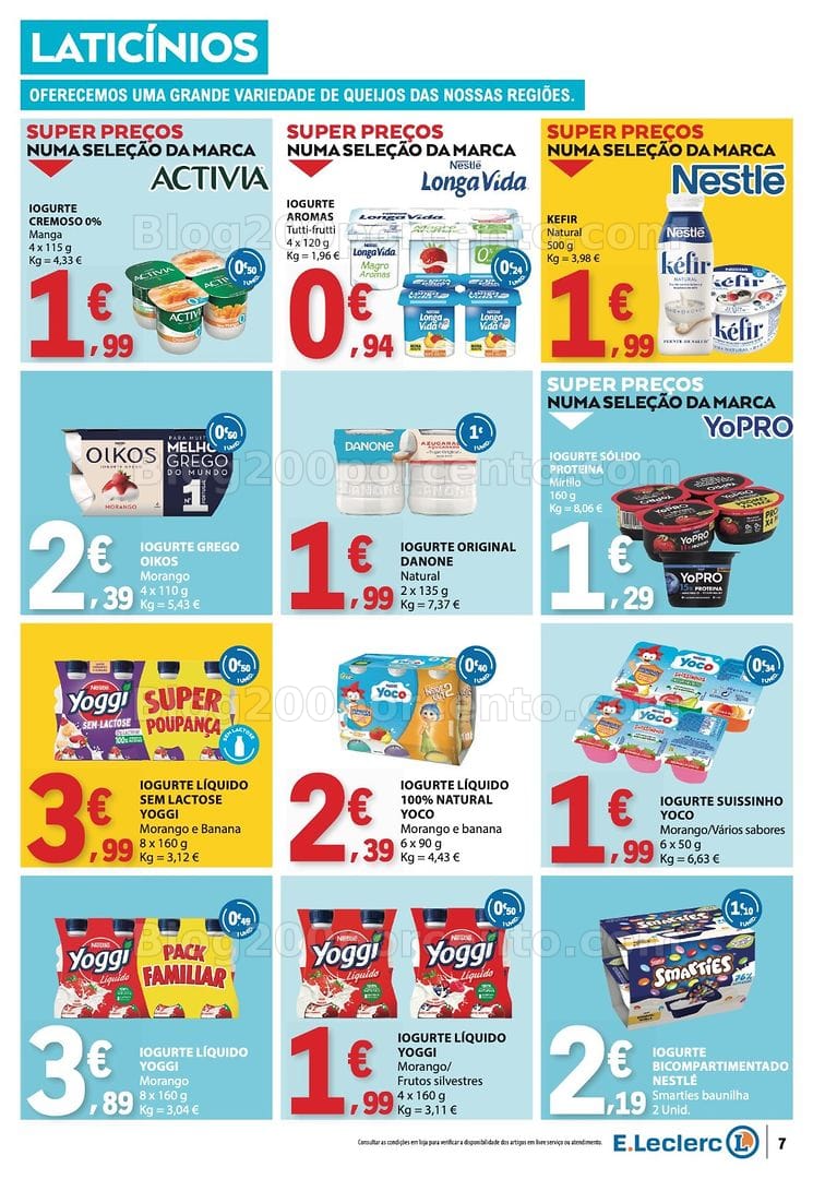 Antevisão Folheto E-LECLERC Promoções de 8 a 14 outubro