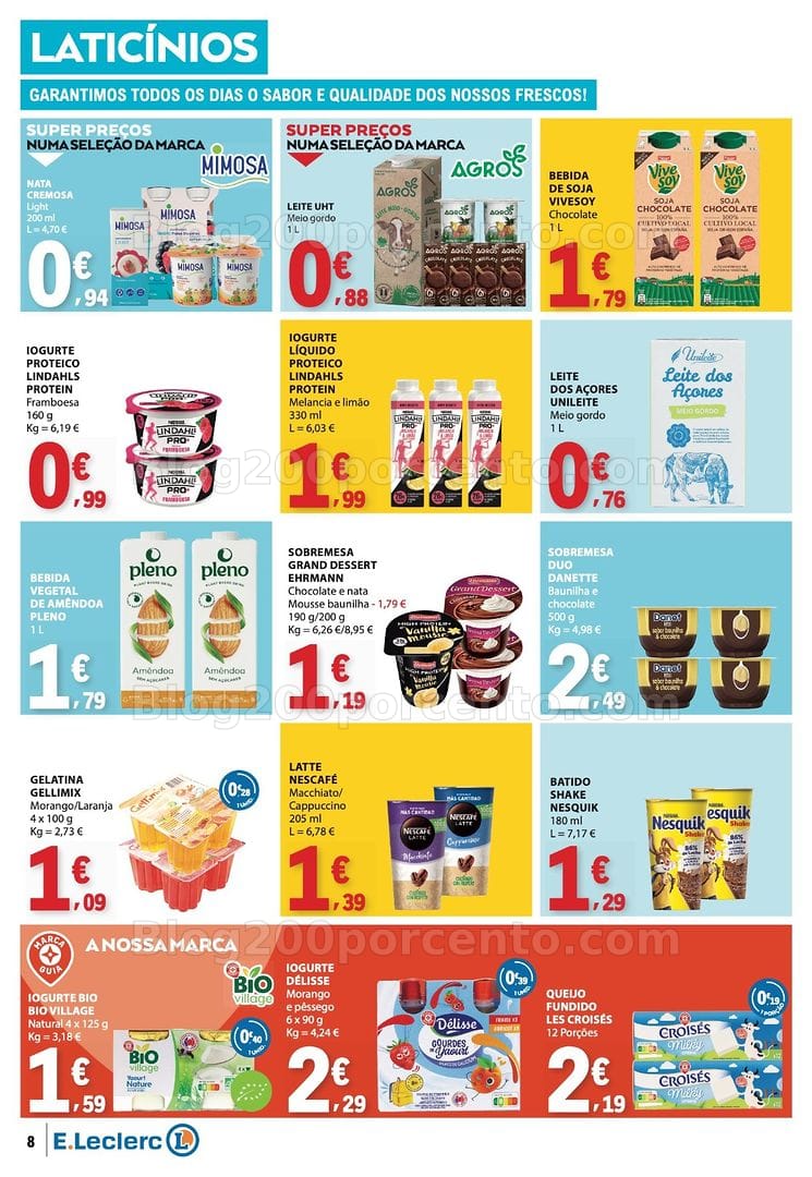 Antevisão Folheto E-LECLERC Promoções de 8 a 14 outubro