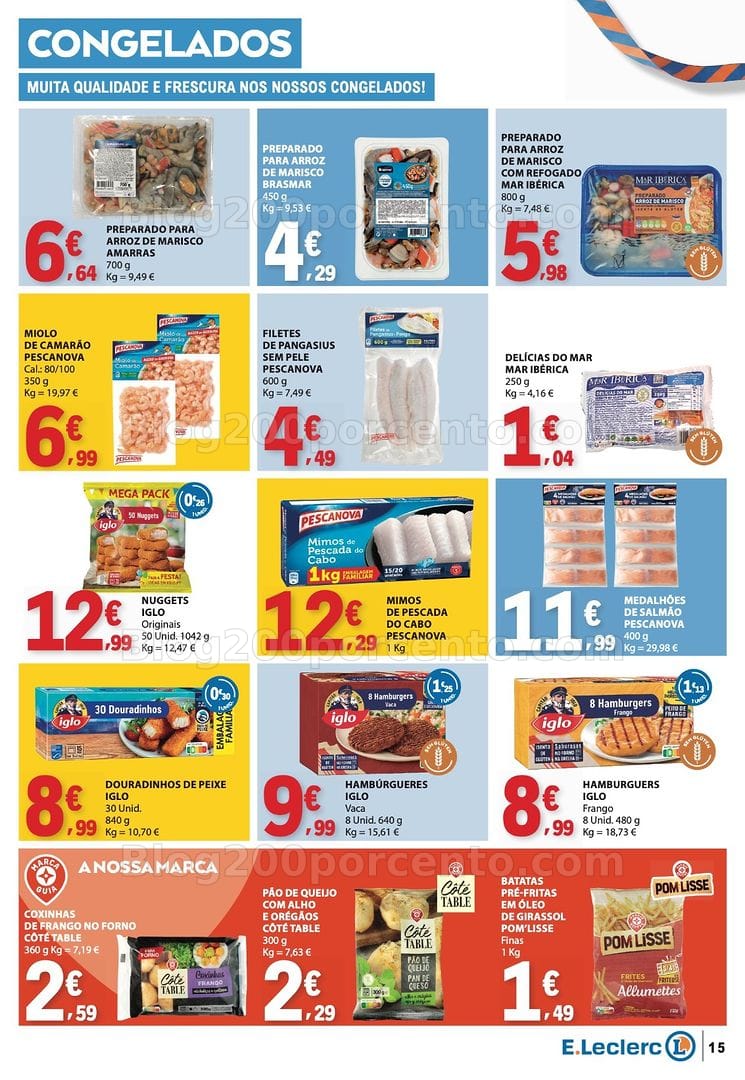 Antevisão Folheto E-LECLERC Promoções de 22 a 28 outubro