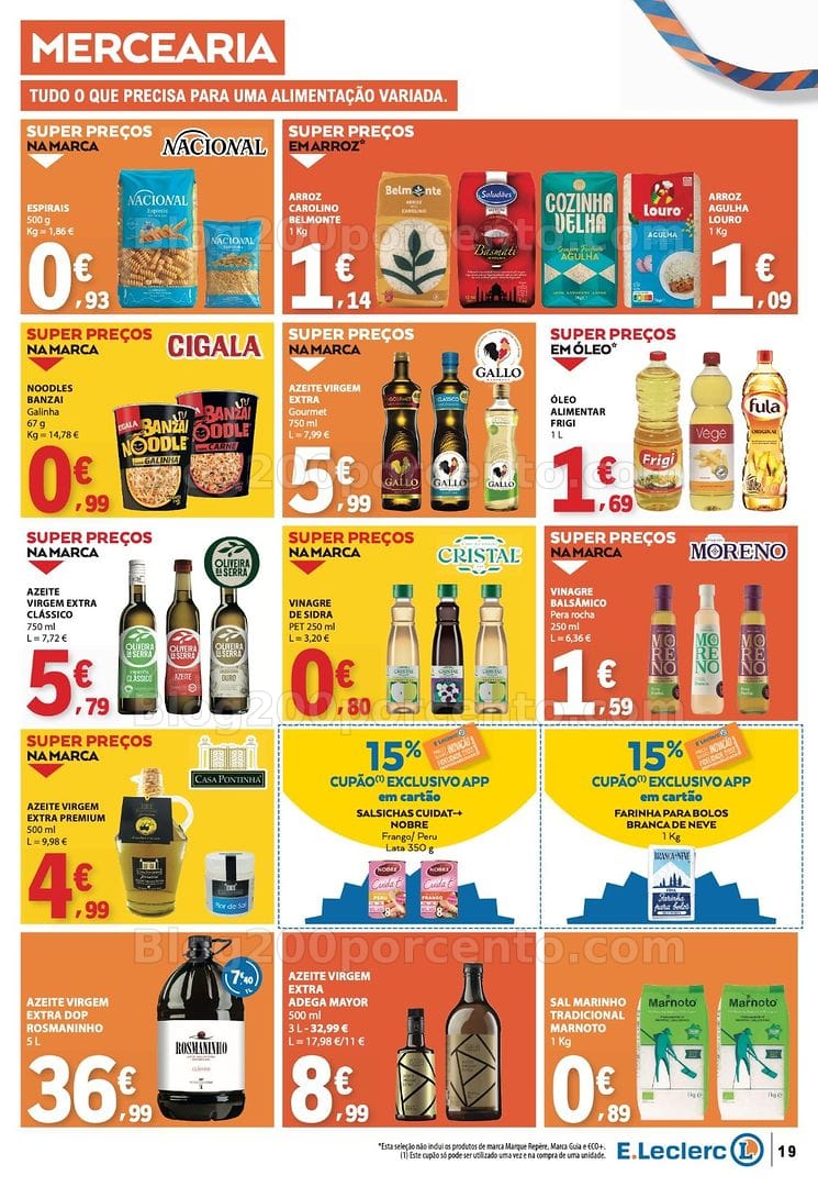 Antevisão Folheto E-LECLERC Promoções de 22 a 28 outubro