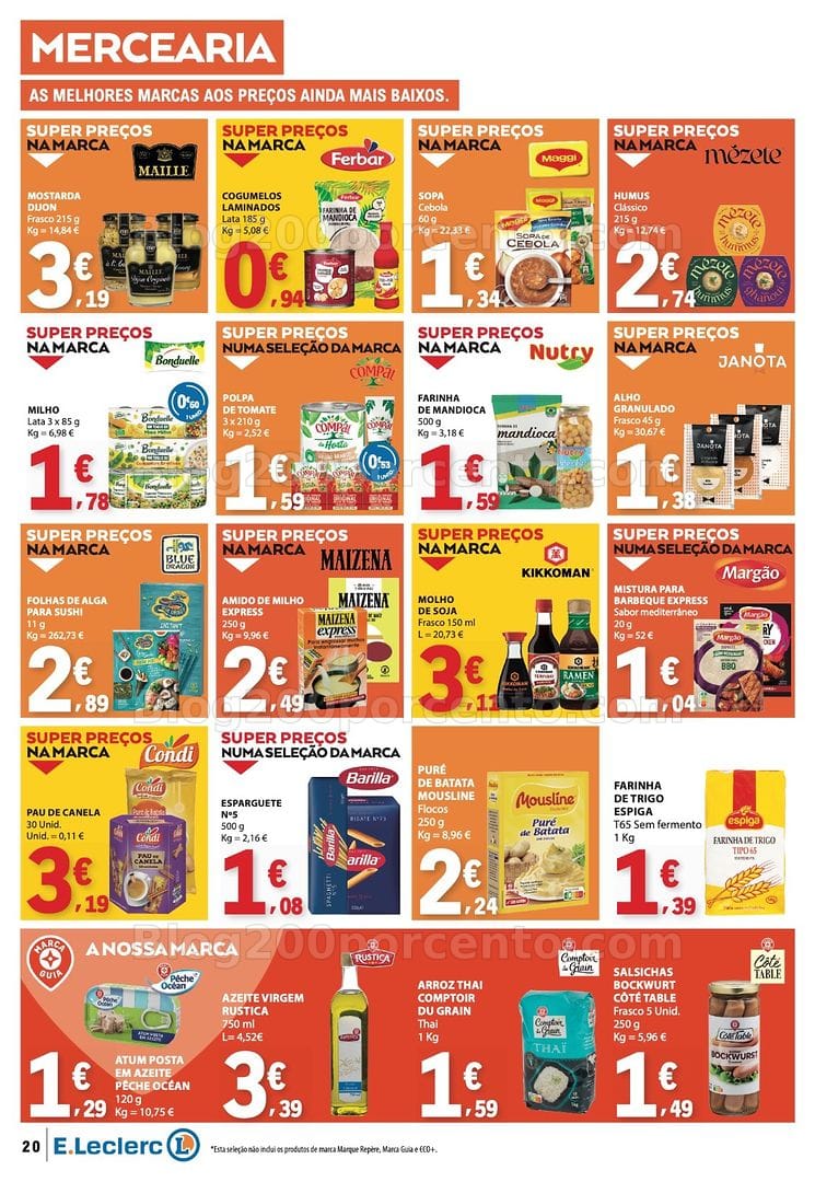 Antevisão Folheto E-LECLERC Promoções de 22 a 28 outubro