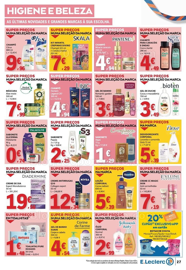Antevisão Folheto E-LECLERC Promoções de 22 a 28 outubro