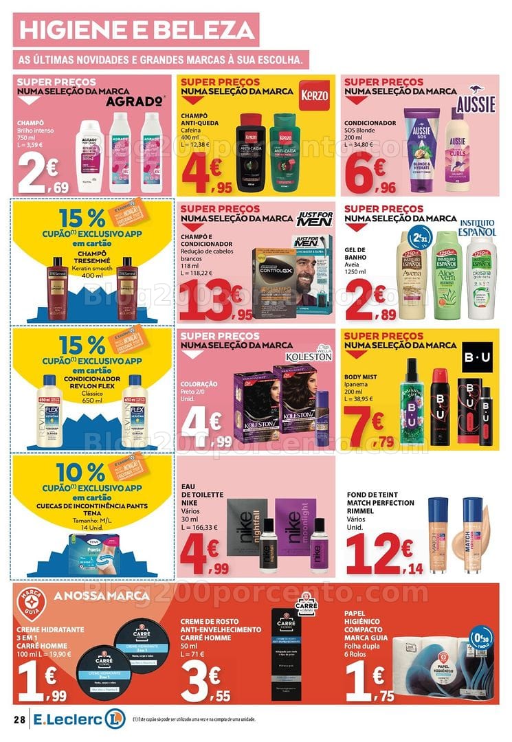 Antevisão Folheto E-LECLERC Promoções de 22 a 28 outubro