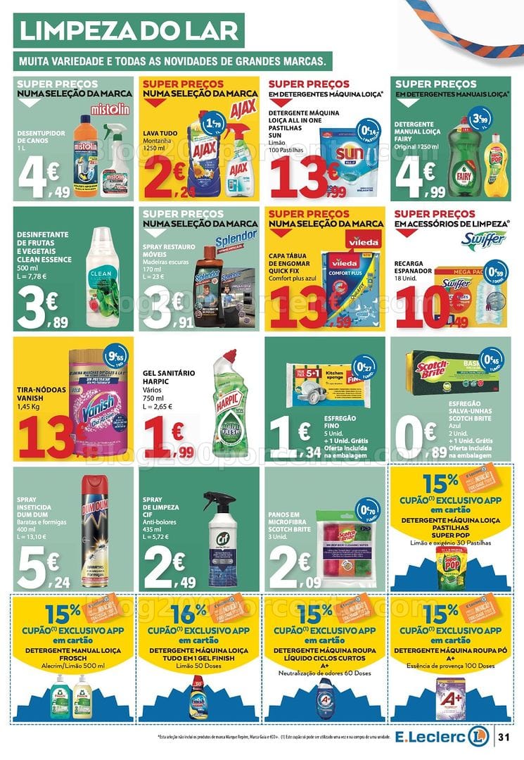 Antevisão Folheto E-LECLERC Promoções de 22 a 28 outubro