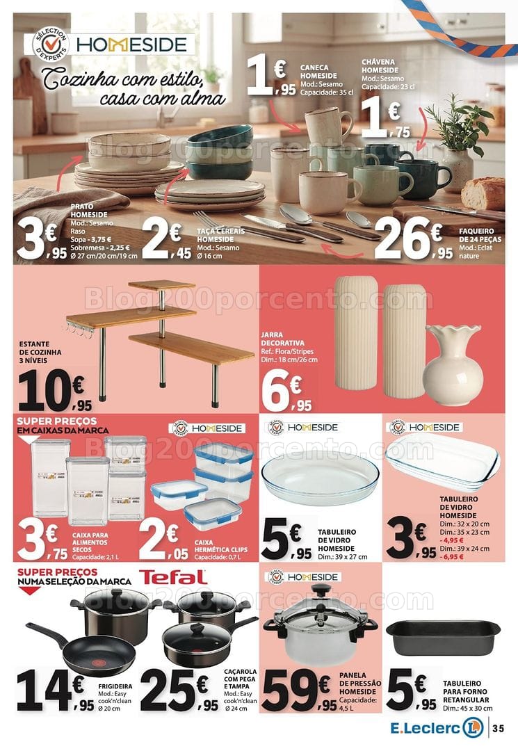 Antevisão Folheto E-LECLERC Bazar Promoções de 22 a 28 outubro