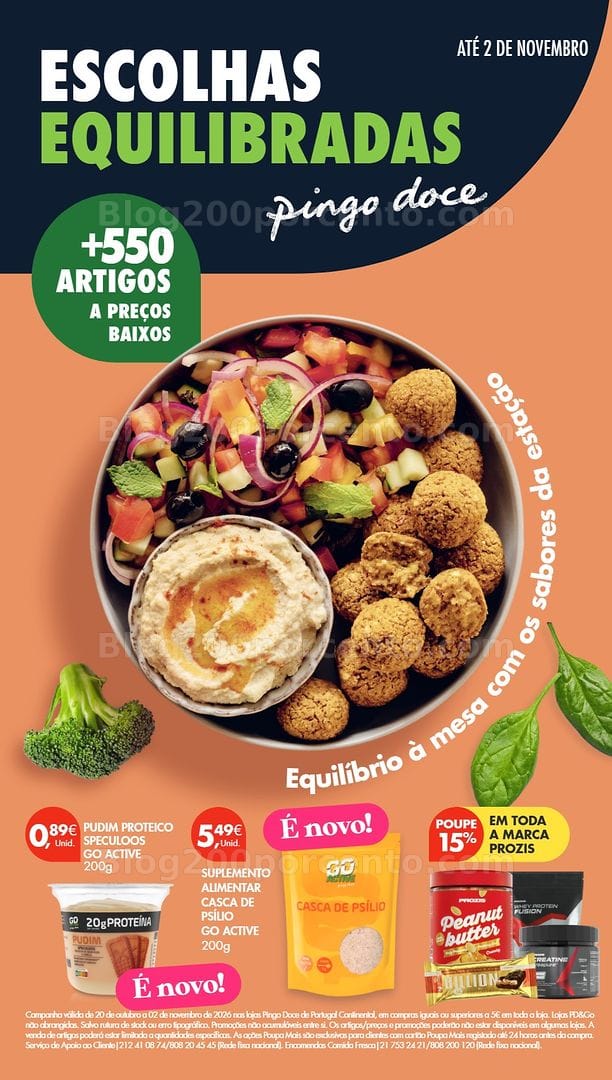 Antevisão Folheto PINGO DOCE Escolhas Equilibradas Promoções de 20 outubro a 2 novembro