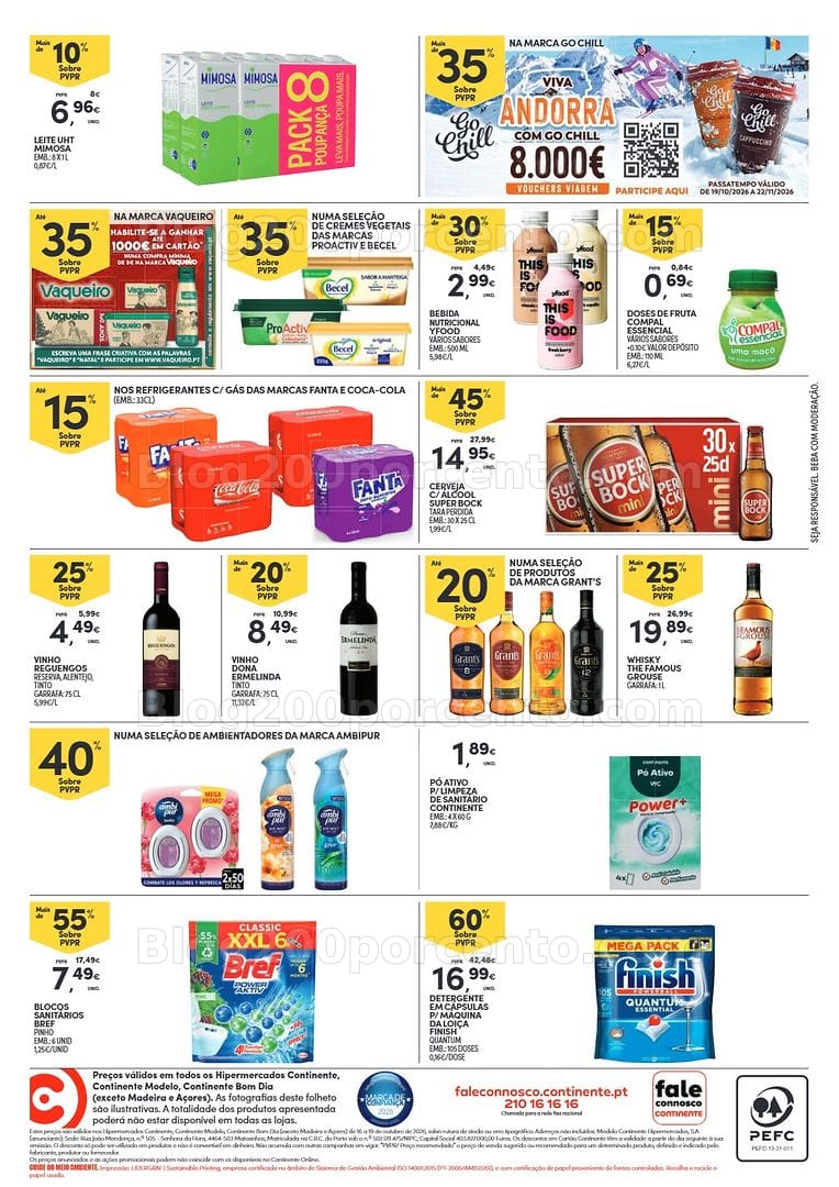 Antevisão Folheto CONTINENTE Promoções Fim de Semana - 16 a 19 outubro - Edição Digital