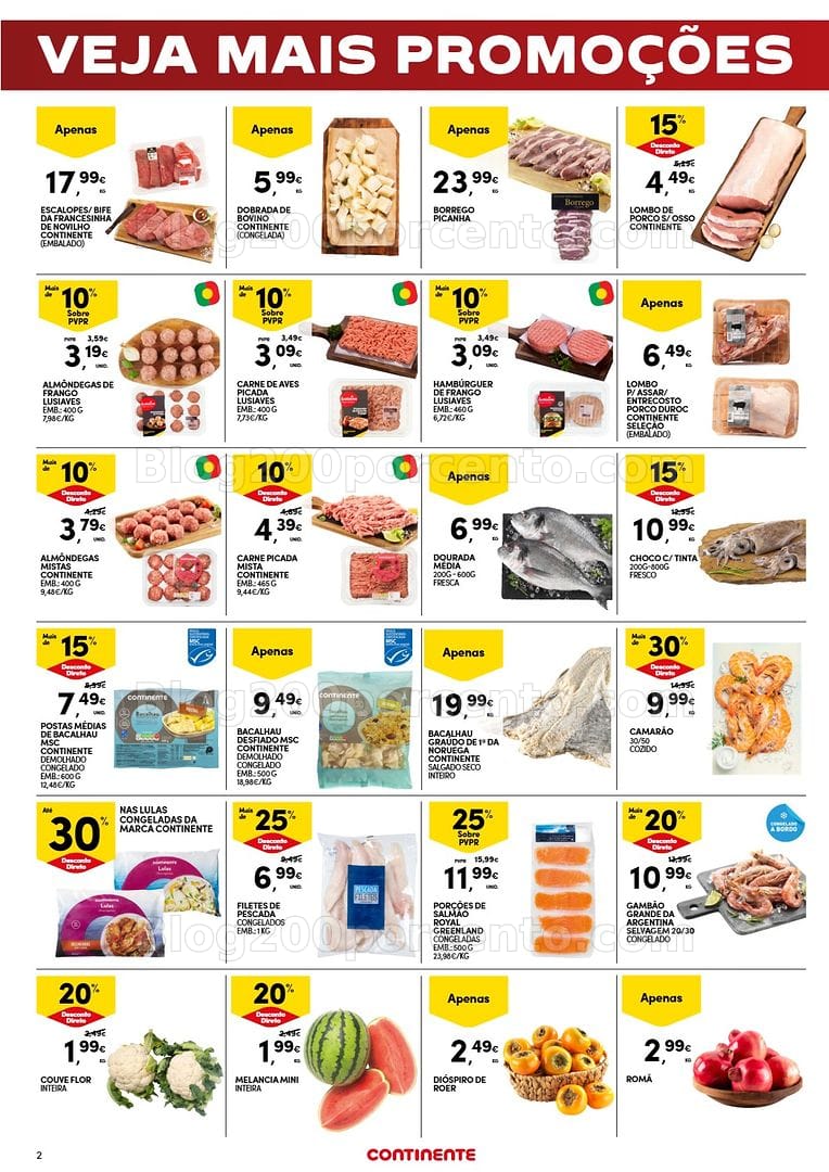Antevisão Folheto CONTINENTE Promoções Fim de Semana - 23 a 26 outubro - Edição Digital