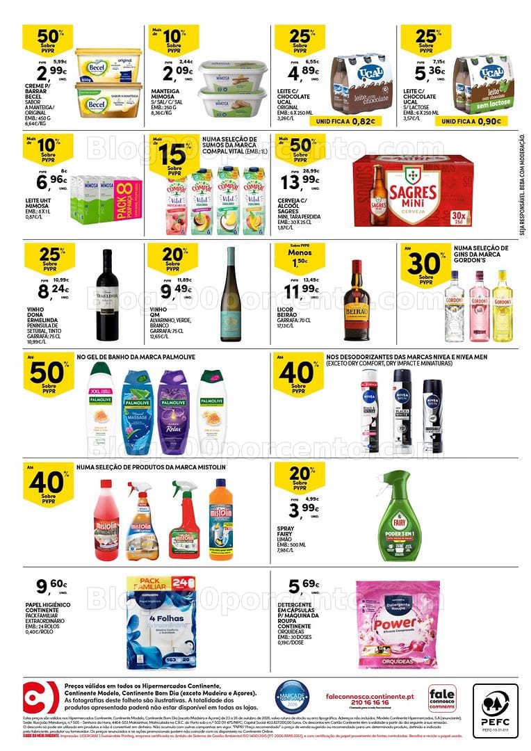 Antevisão Folheto CONTINENTE Promoções Fim de Semana - 23 a 26 outubro - Edição Digital