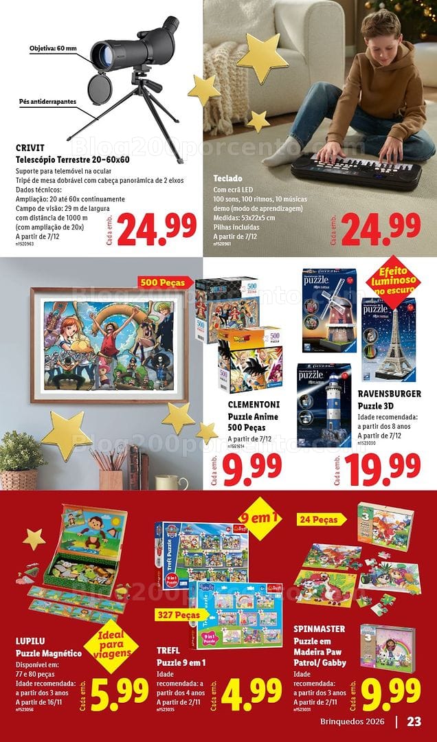 Antevisão Folheto LIDL Especial Brinquedos Natal Promoções a partir de 30 outubro