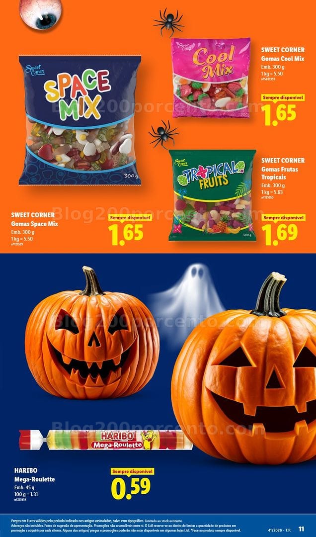 Antevisão Folheto LIDL Halloween Extra Promoções de 5 a 11 outubro