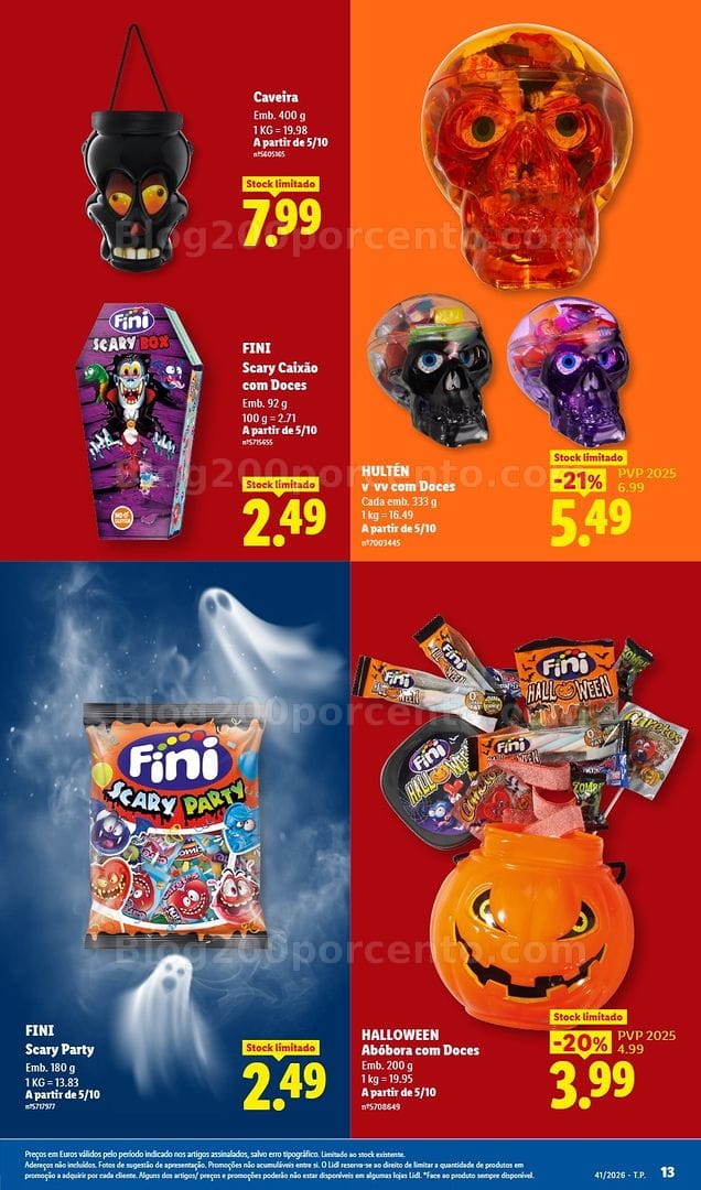 Antevisão Folheto LIDL Halloween Extra Promoções de 5 a 11 outubro