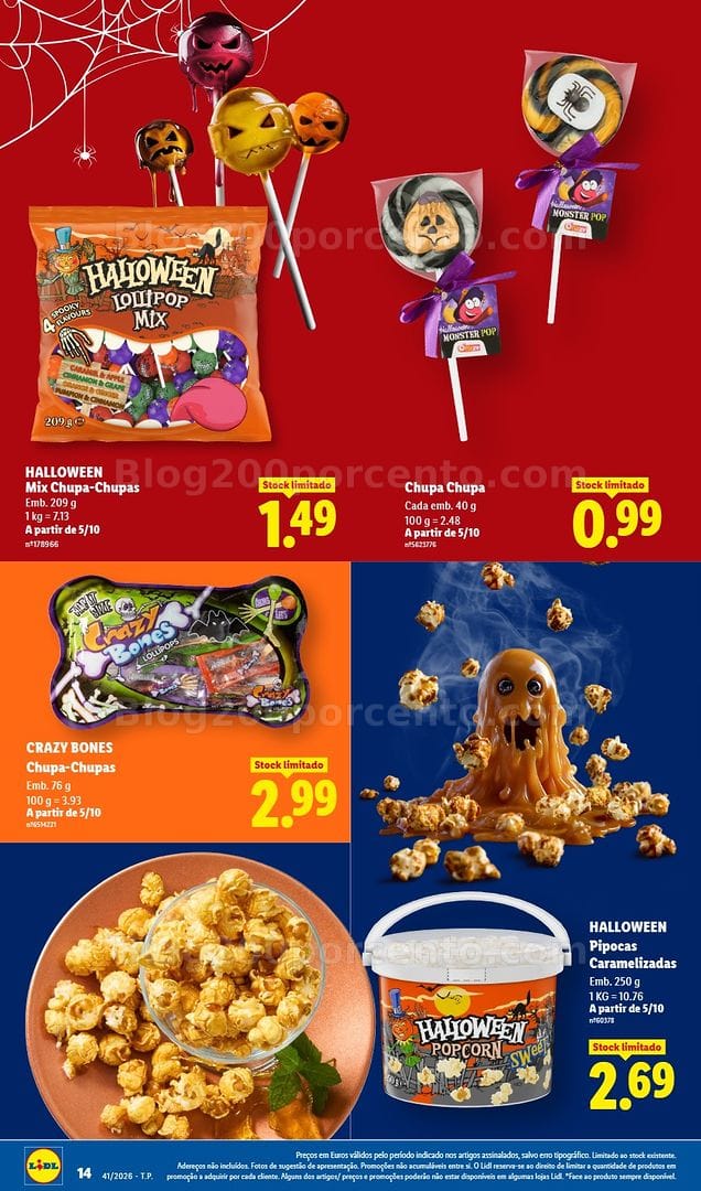 Antevisão Folheto LIDL Halloween Extra Promoções de 5 a 11 outubro