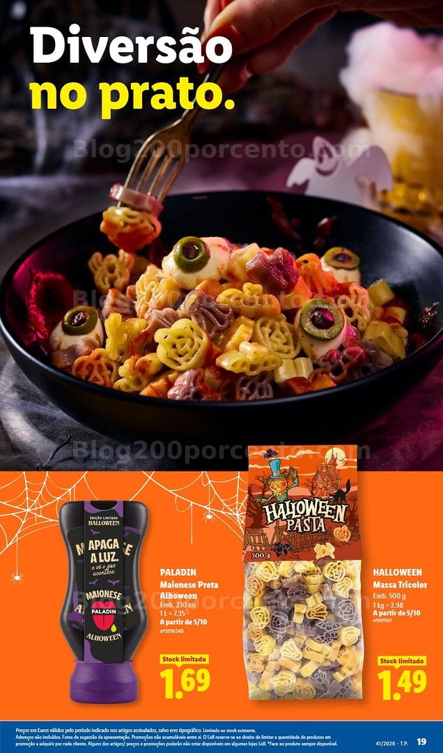 Antevisão Folheto LIDL Halloween Extra Promoções de 5 a 11 outubro