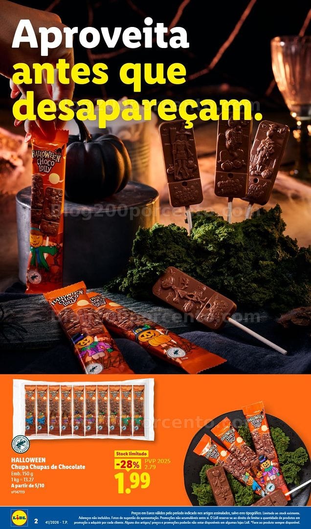 Antevisão Folheto LIDL Halloween Extra Promoções de 5 a 11 outubro