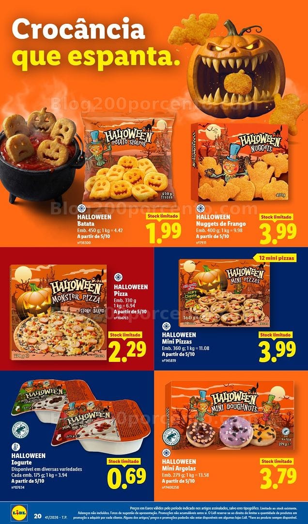 Antevisão Folheto LIDL Halloween Extra Promoções de 5 a 11 outubro
