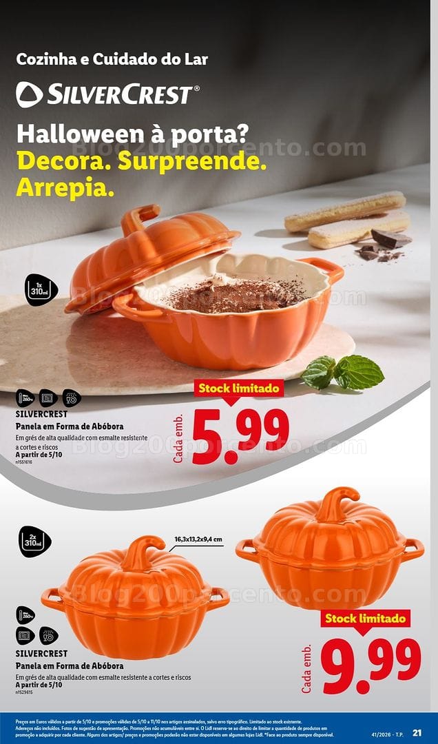 Antevisão Folheto LIDL Halloween Extra Promoções de 5 a 11 outubro
