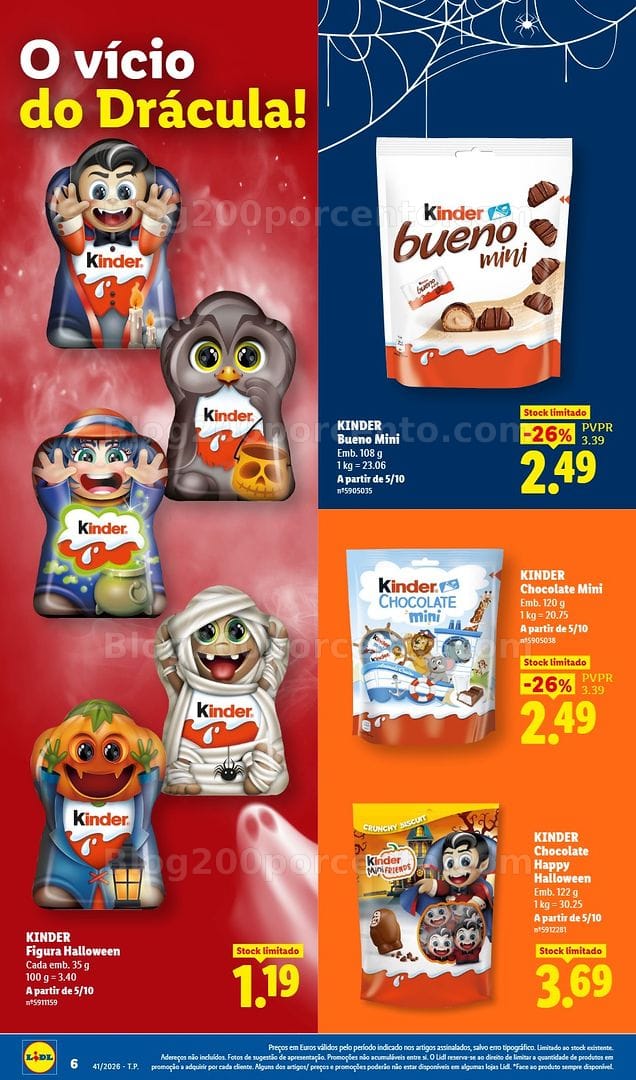 Antevisão Folheto LIDL Halloween Extra Promoções de 5 a 11 outubro