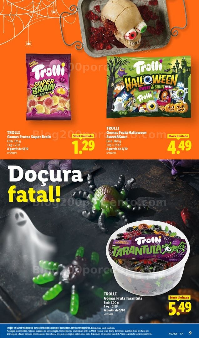 Antevisão Folheto LIDL Halloween Extra Promoções de 5 a 11 outubro