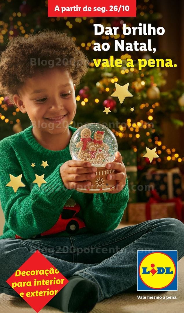 Antevisão Folheto LIDL Especial Decoração de Natal Promoções a partir de 26 outubro