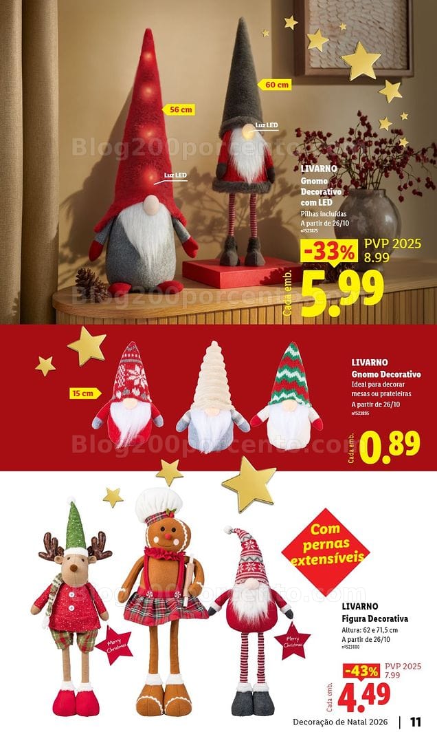 Antevisão Folheto LIDL Especial Decoração de Natal Promoções a partir de 26 outubro