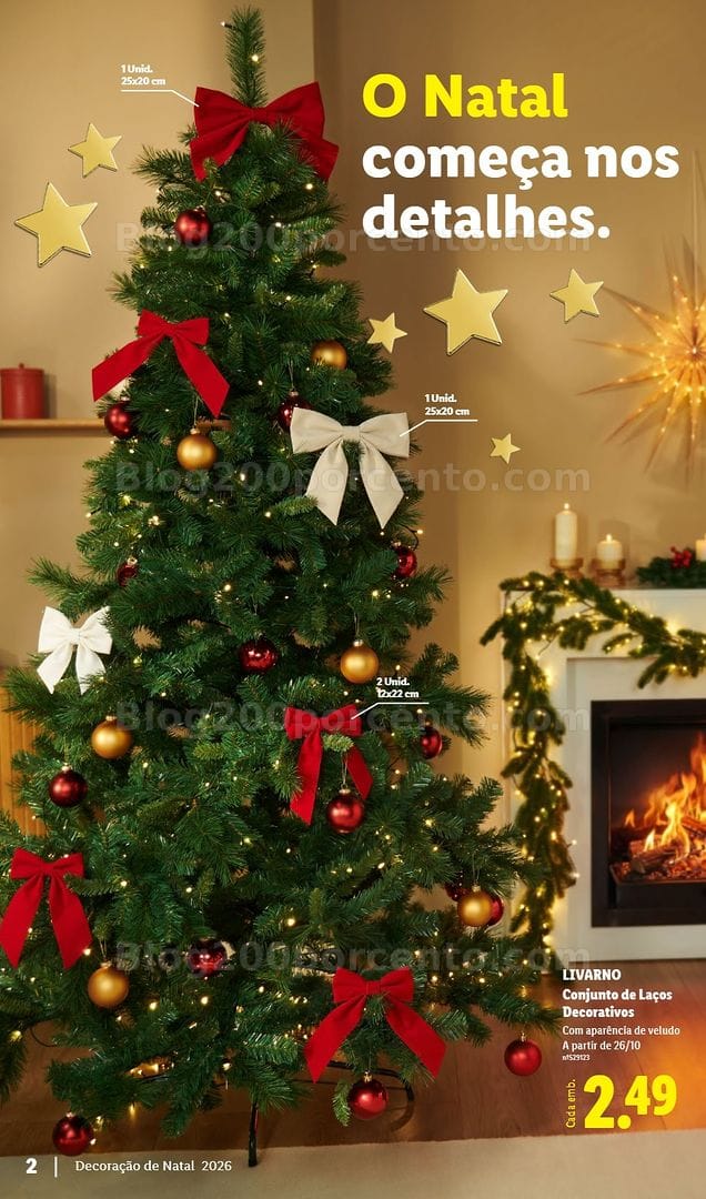 Antevisão Folheto LIDL Especial Decoração de Natal Promoções a partir de 26 outubro