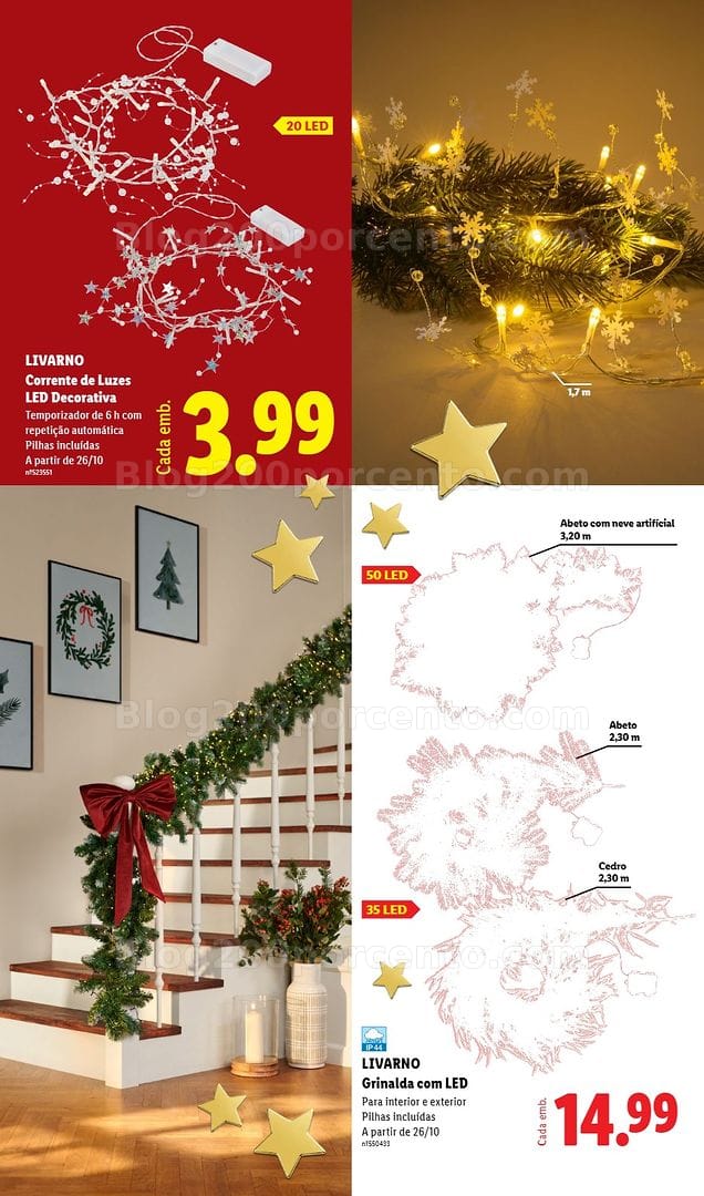 Antevisão Folheto LIDL Especial Decoração de Natal Promoções a partir de 26 outubro