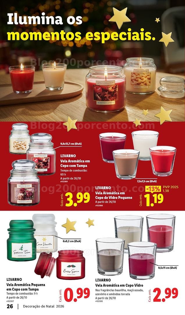 Antevisão Folheto LIDL Especial Decoração de Natal Promoções a partir de 26 outubro