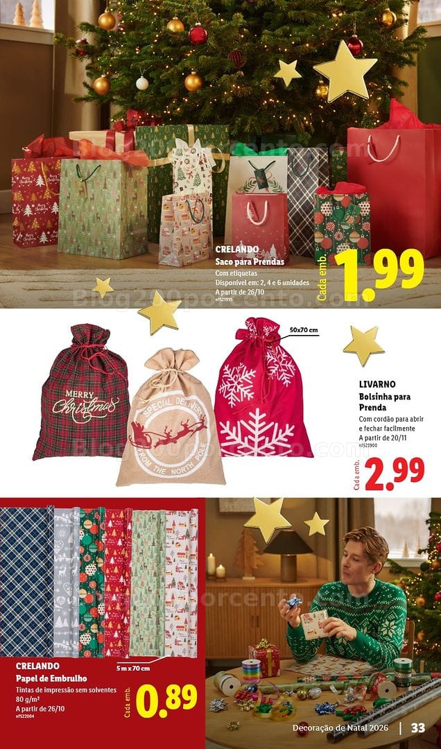 Antevisão Folheto LIDL Especial Decoração de Natal Promoções a partir de 26 outubro