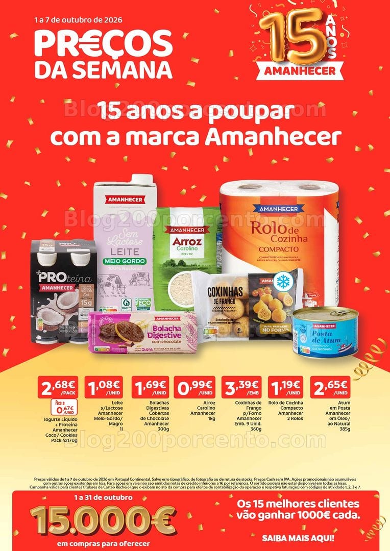 Antevisão Folheto AMANHECER Promoções de 1 a 7 outubro