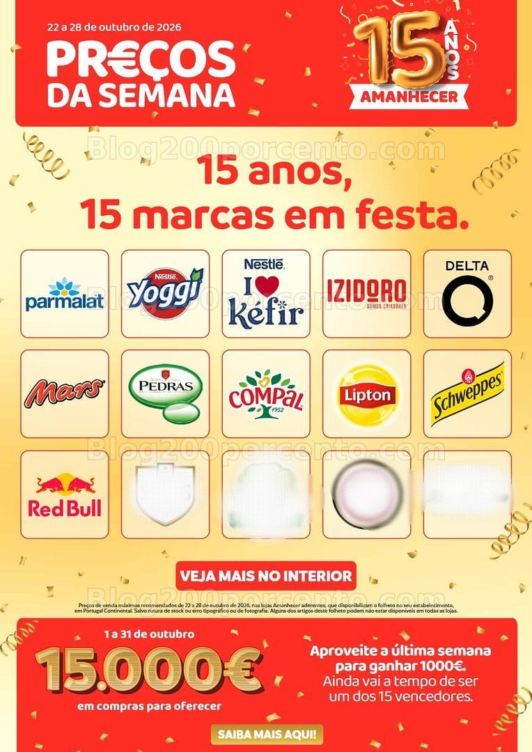 Antevisão Folheto AMANHECER Promoções de 22 a 28 outubro