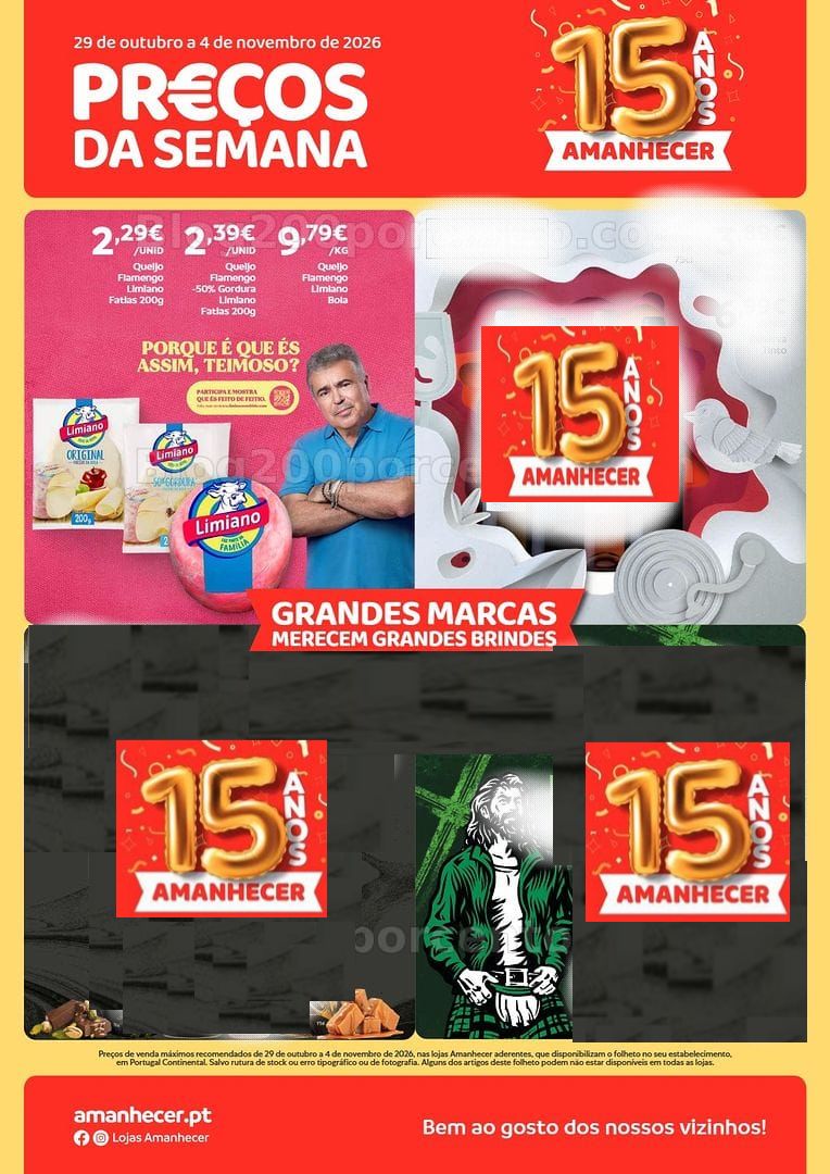 Antevisão Folheto AMANHECER Promoções de 29 outubro a 4 novembro