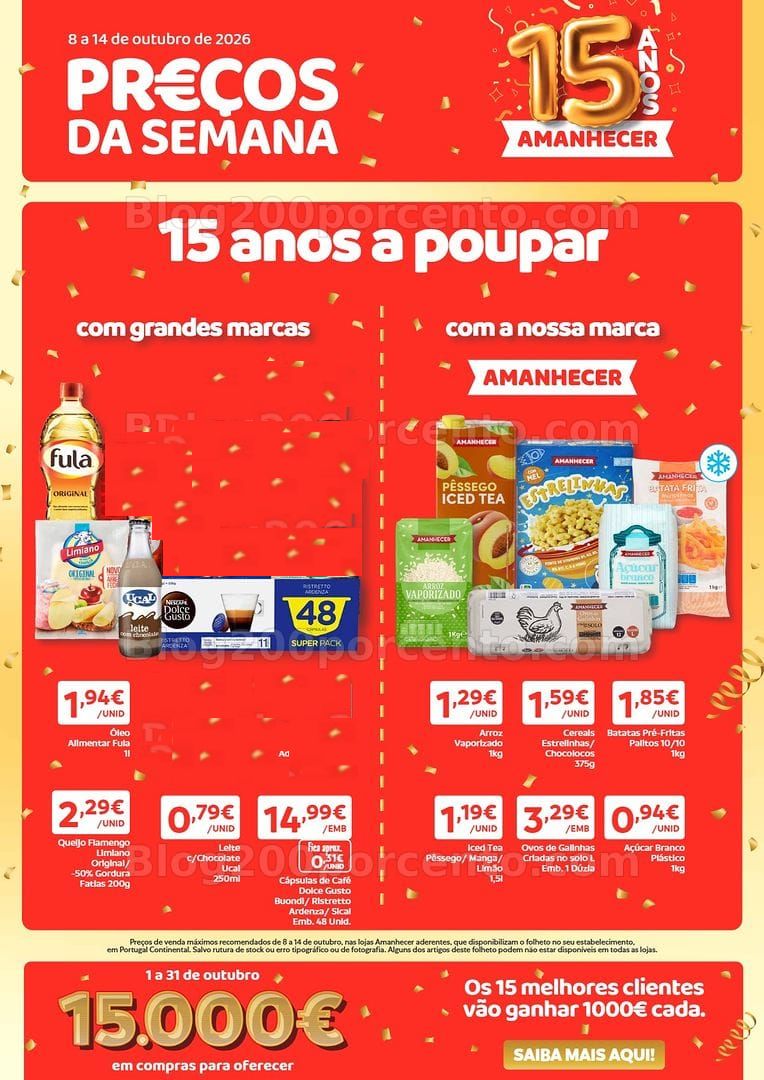 Antevisão Folheto AMANHECER Promoções de 8 a 14 outubro
