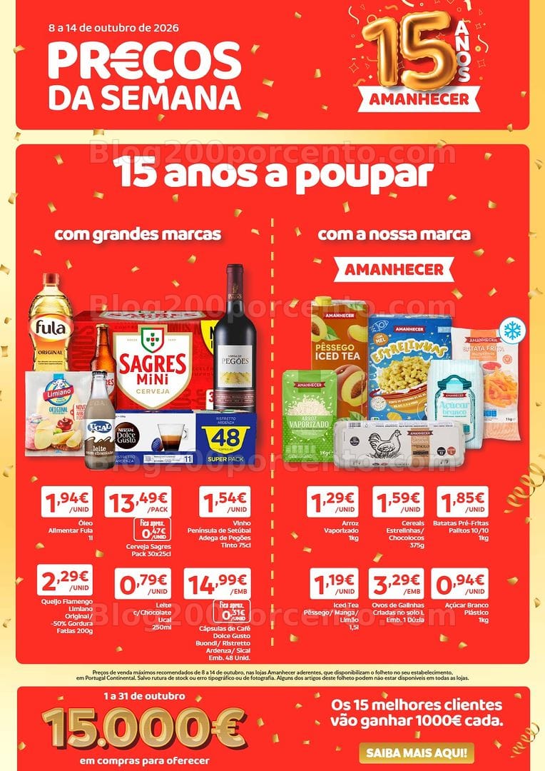 Antevisão Folheto AMANHECER Promoções de 8 a 14 outubro