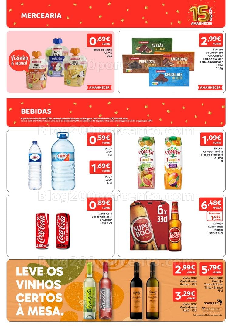 Antevisão Folheto AMANHCER Madeira Promoções de 15 a 21 outubro