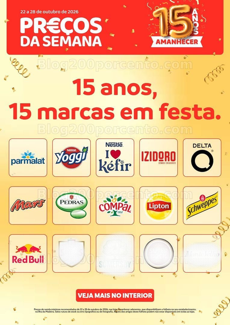 Antevisão Folheto AMANHECER Madeira Promoções de 22 a 28 outubro
