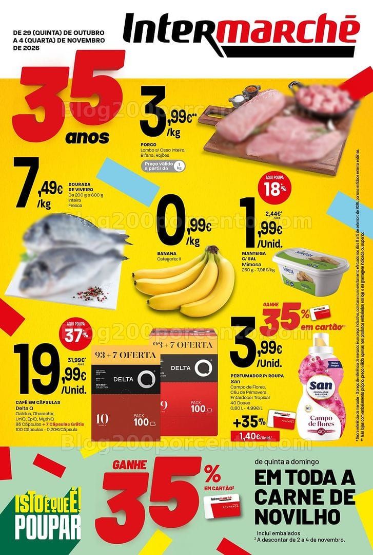 Antevisão Folheto INTERMARCHÉ Super Promoções de 29 outubro a 4 novembro