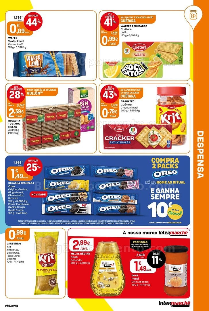 Antevisão Folheto INTERMARCHÉ Super Promoções de 29 outubro a 4 novembro