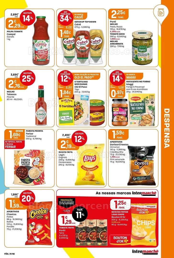 Antevisão Folheto INTERMARCHÉ Super Promoções de 29 outubro a 4 novembro